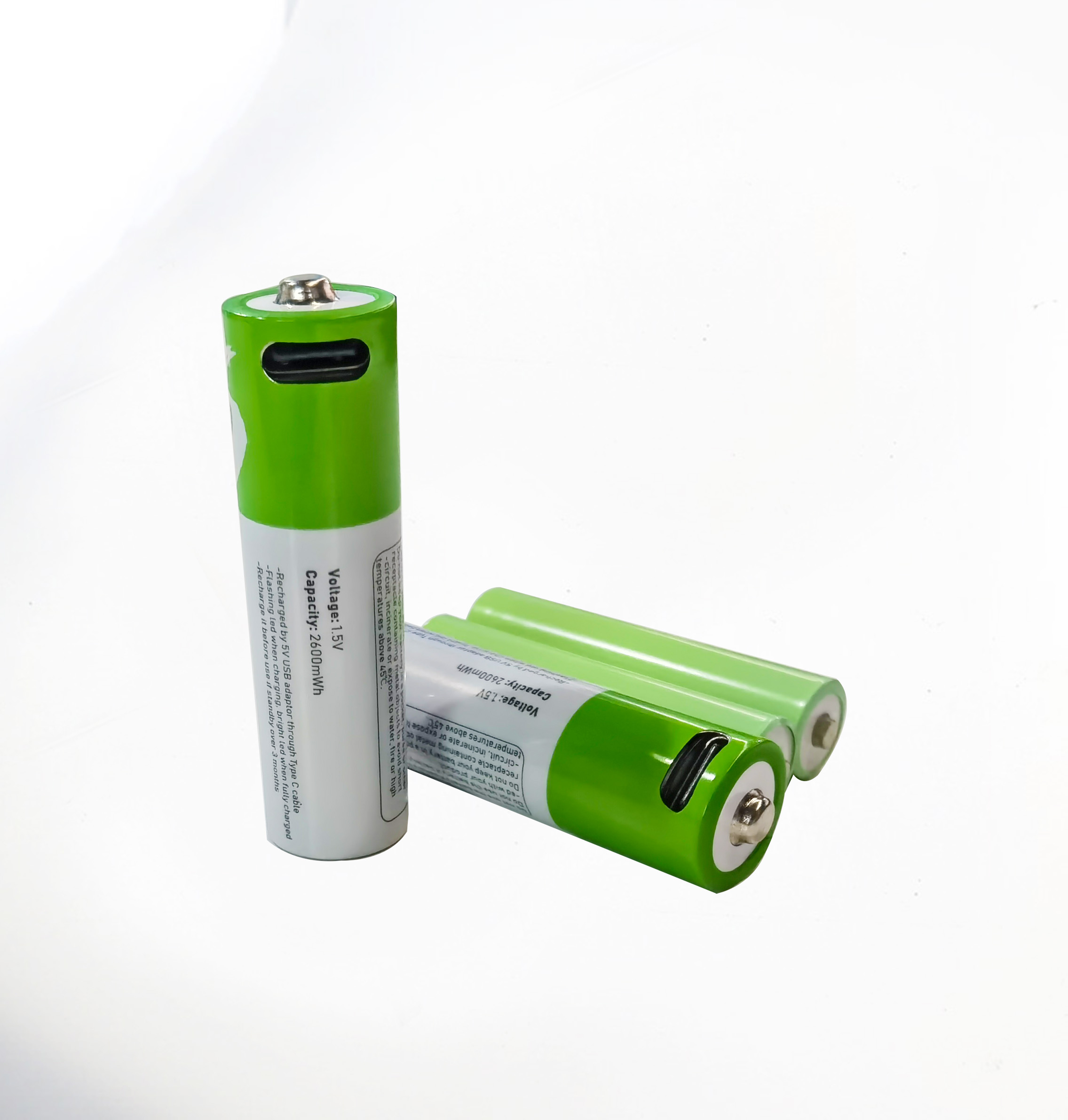 1.5V 2600mWh AA 帶Type-c口充電 1.5V 2600mWh AA 帶Type-c口充電
