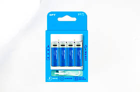 1.5V鋰電池 AA AAA可充電藍色帶掛卡可Type-c口充電 1.5V鋰電池 AA AAA可充電藍色帶掛卡可Type-c口充電